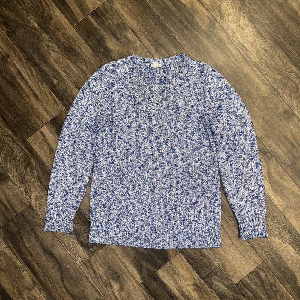 LL Bean Twist Knit Speckled Crewneck Pullover Sweater Long-Sleeve Women's Medium